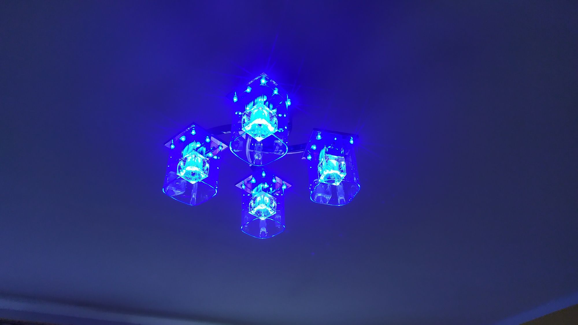 Lampa Plafon Żyrandol LED kryształ Felicja 4*G4 Alfa