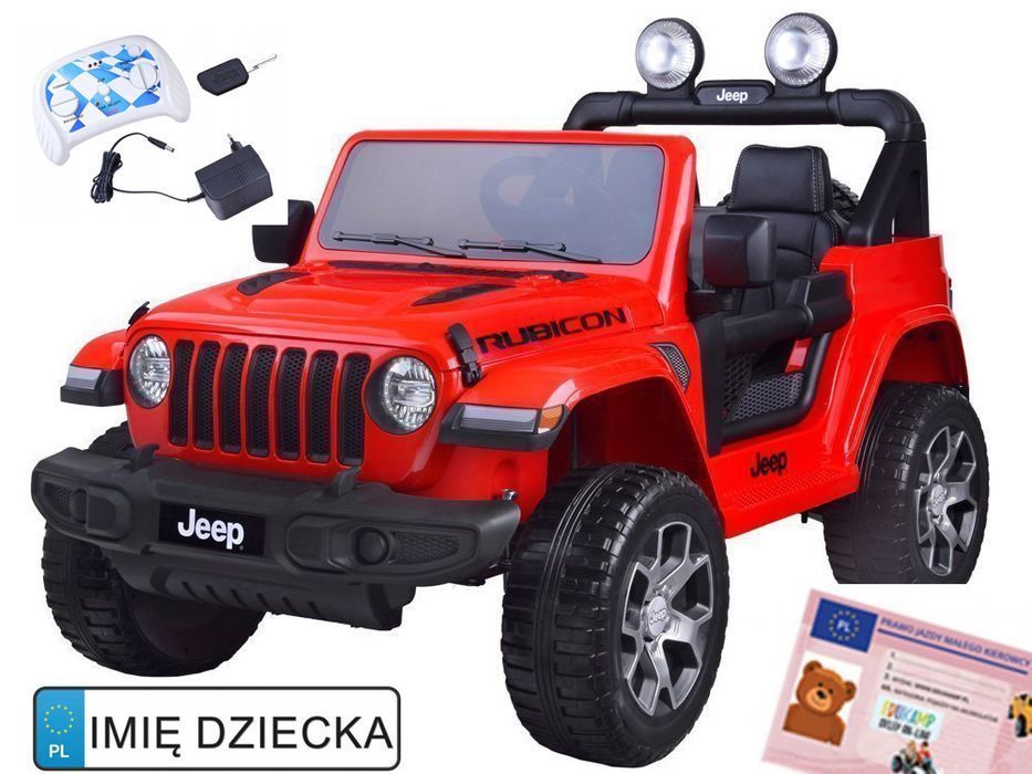 Pojazd Jeep Wrangler Rubicon Czerwony