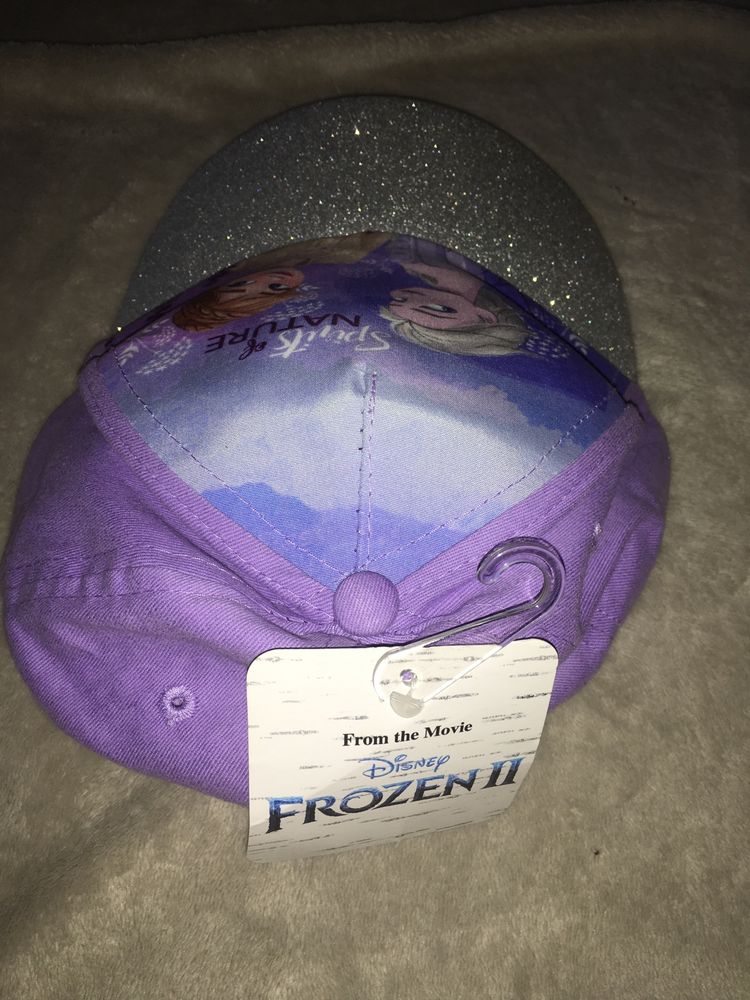 NOWA czapka z brokatowym daszkiem Kraina Lodu/Frozen II roz. 54