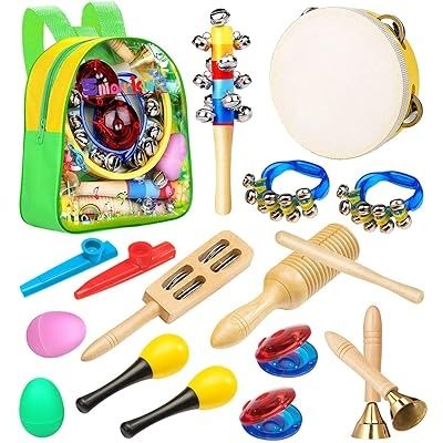 Smart kids drewniane instrumenty muzyczne zestaw plus  plecak