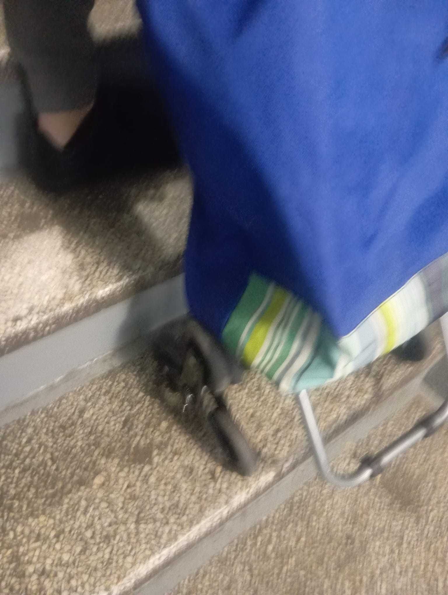 Wózek trzykołowy na zakupy z możliwością wciągania po schodach