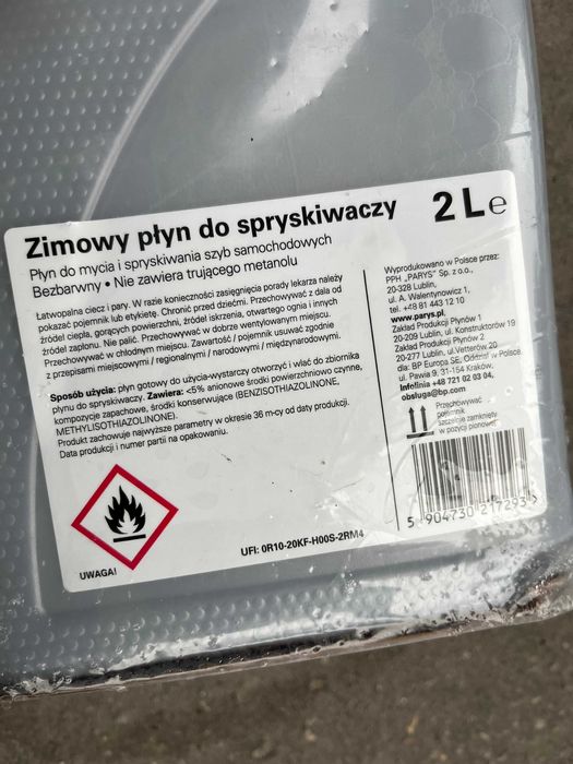 5 szt - zimowy płyn do spryskiwaczy BP Prestige - 4 litry