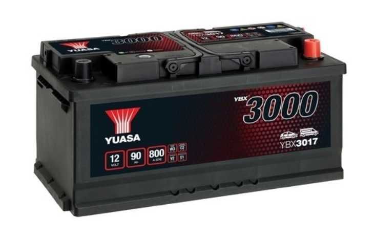 Akumulator 12V 90Ah 800A P+ obniżany YUASA YBX3017