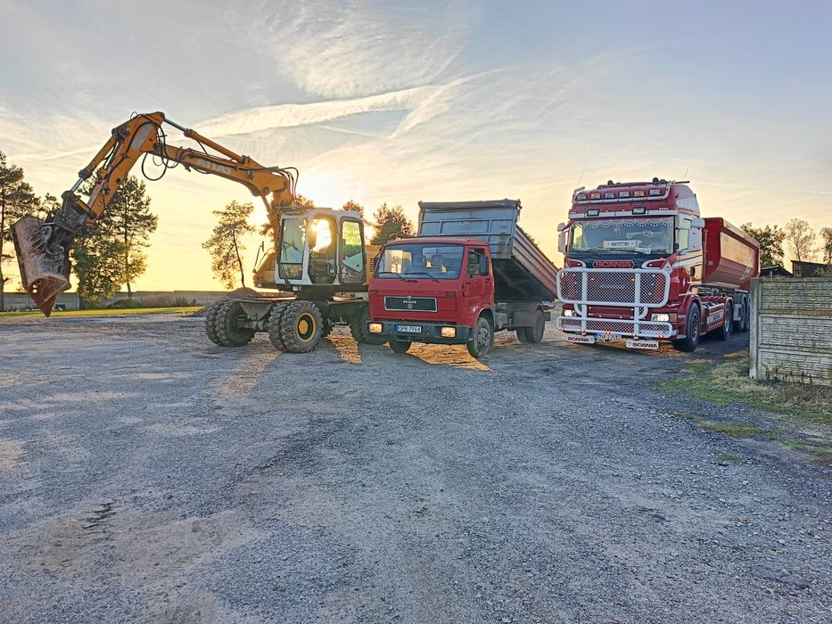Wyburzenia,korytowanie,transport
