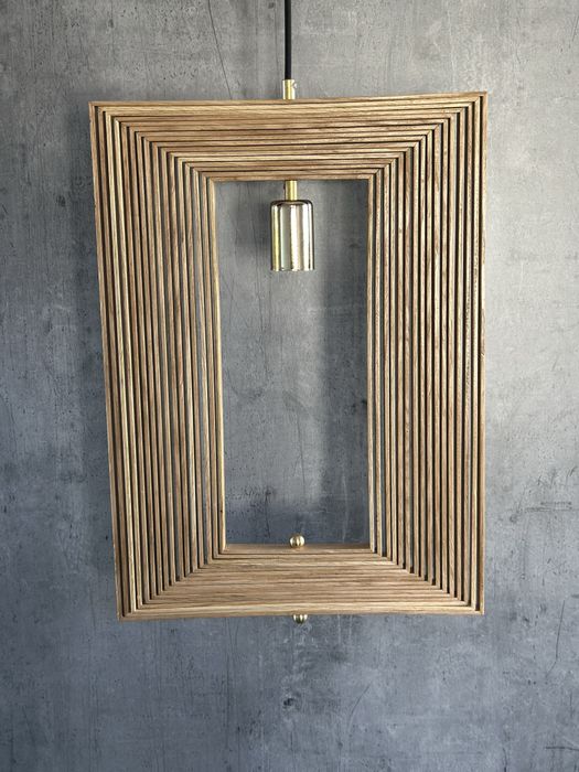 Żyrandol , Lampa wiszacąca dąb naturalny. Do salonu, korytarz,design