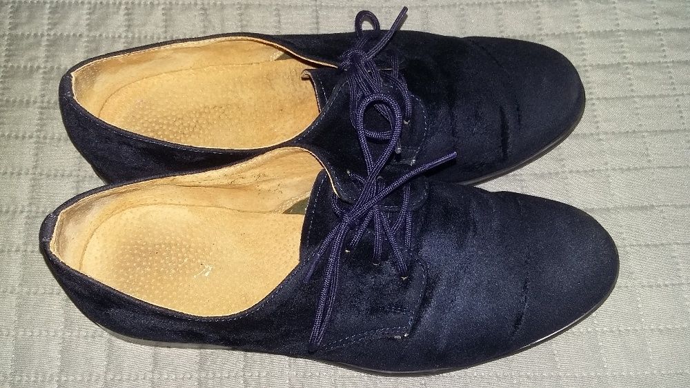 Buty eleganckie dla chłopca, komunia, skórzane, zamszowe, polskie, 34