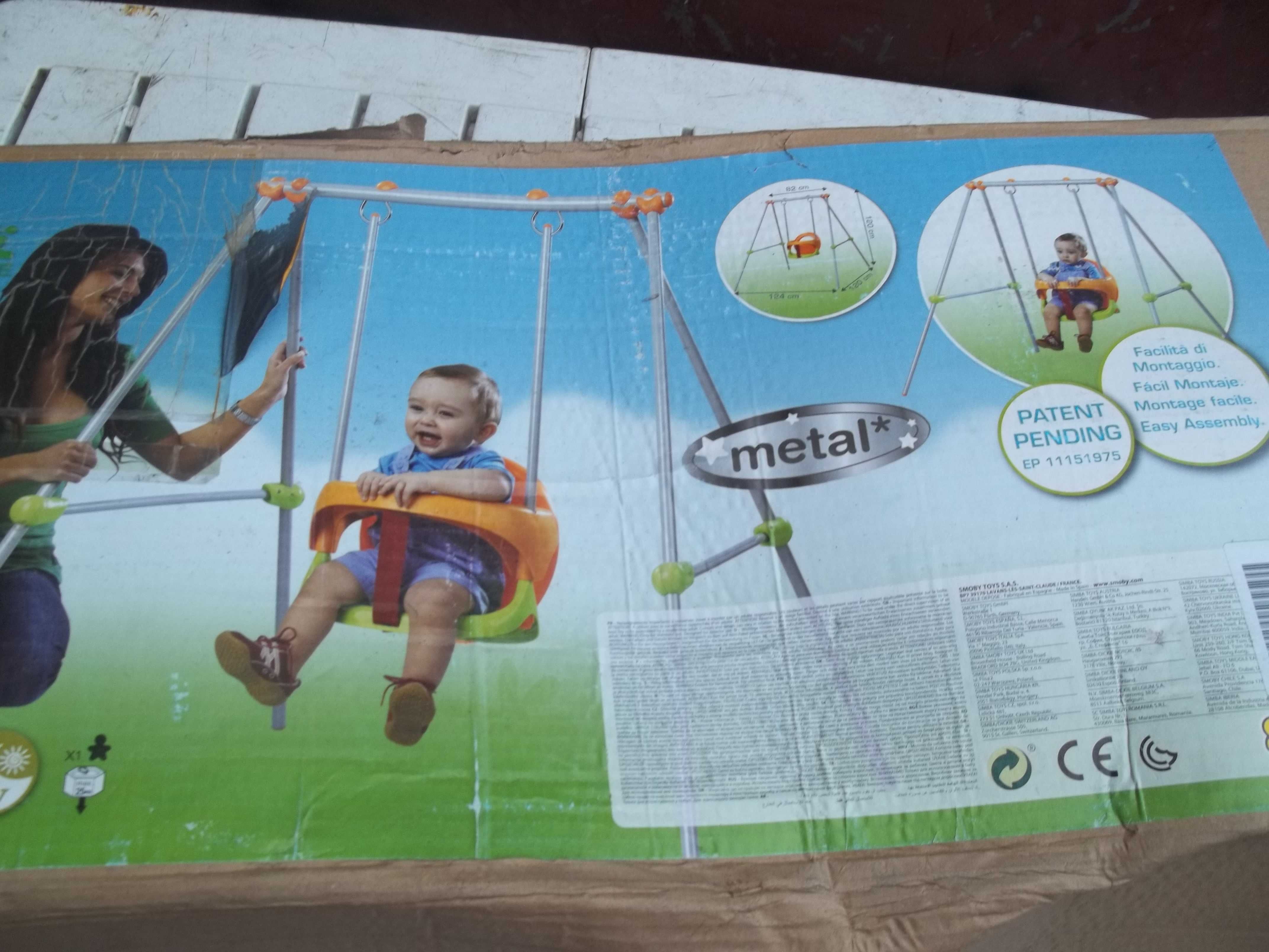 Smoby  – metalowa huśtawka Baby Swing