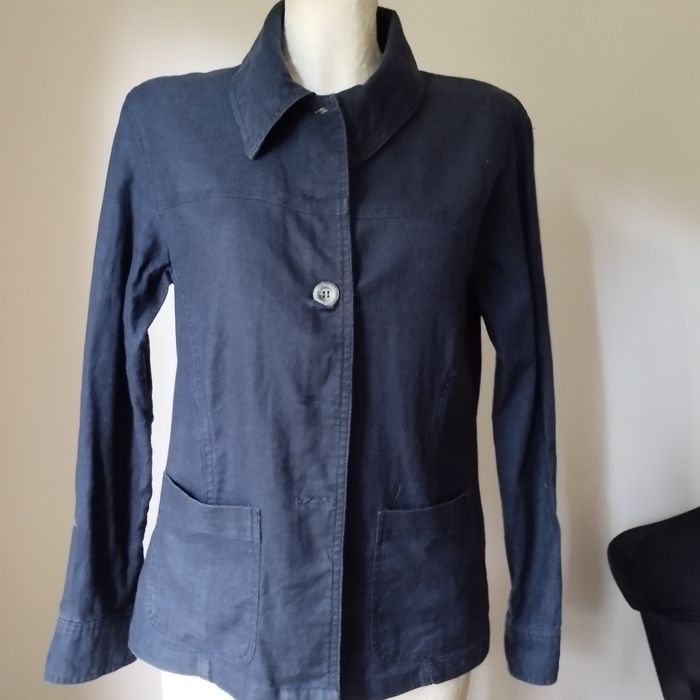 Żakiecik z lnu i bawełny