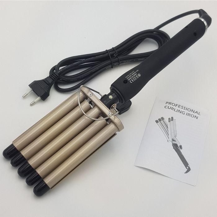 Плойка для волос пять волн Geemy GM-2933 17мм  плойка волна