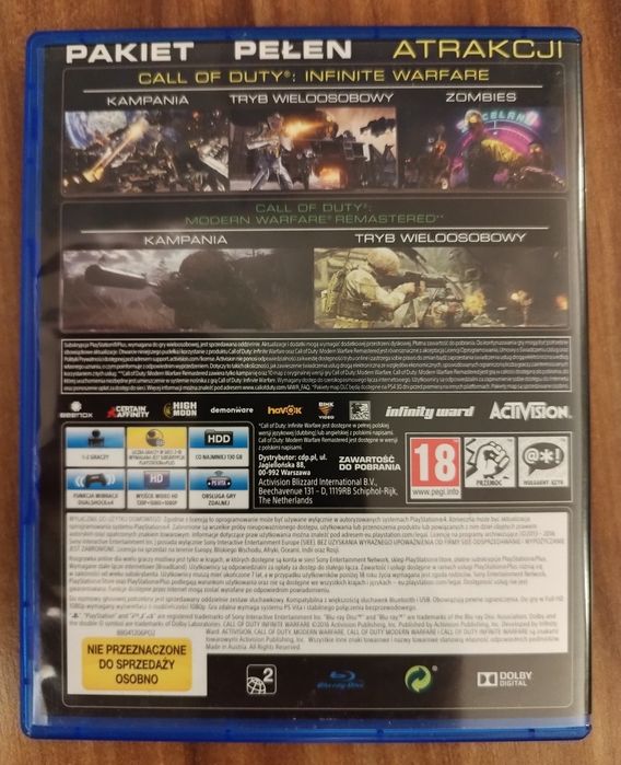 Call of Duty Infinite Warfare Legacy Edition / Dubbing PL / Ps4 Ps5