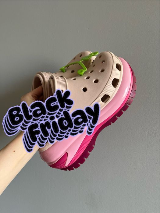 Crocs Mega Crosh Matte quartz Крокси платформа жіночі