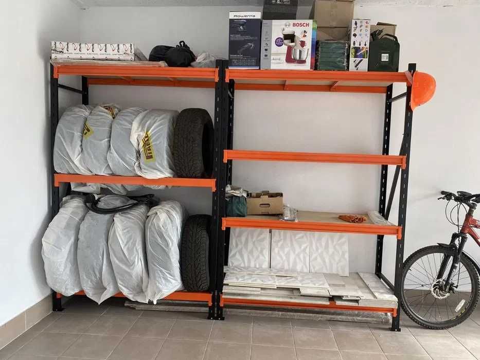 Поличні приставні стелажі. Розбірні 250 кг на полку, полка з ДСП