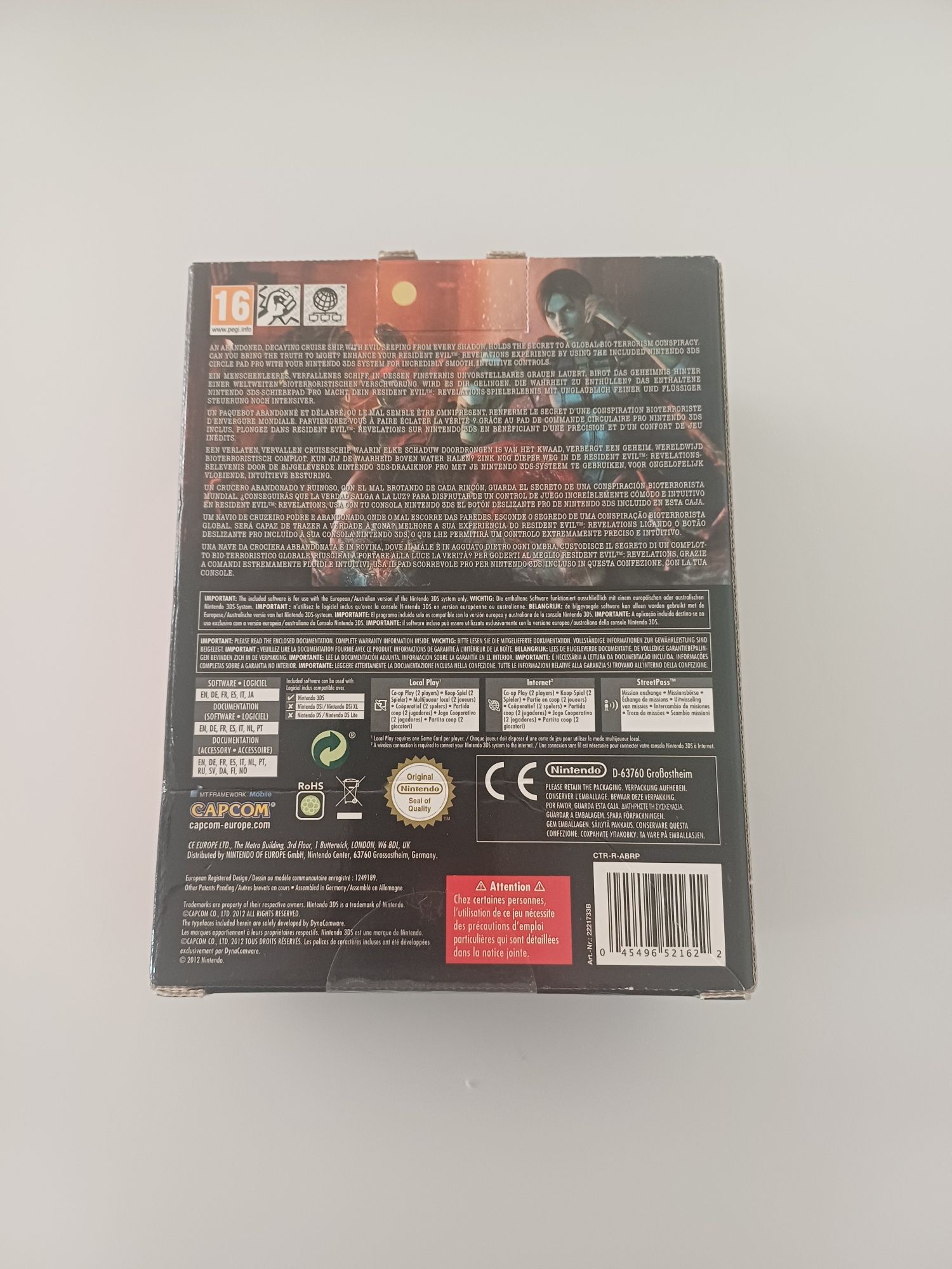 Resident Evil Revelations Collector's Edition Circle Pad Nintendo 3DS