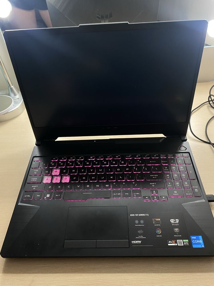 Laptop ASUS TUF GAMING F15 + myszka SteelSeries Rival 5