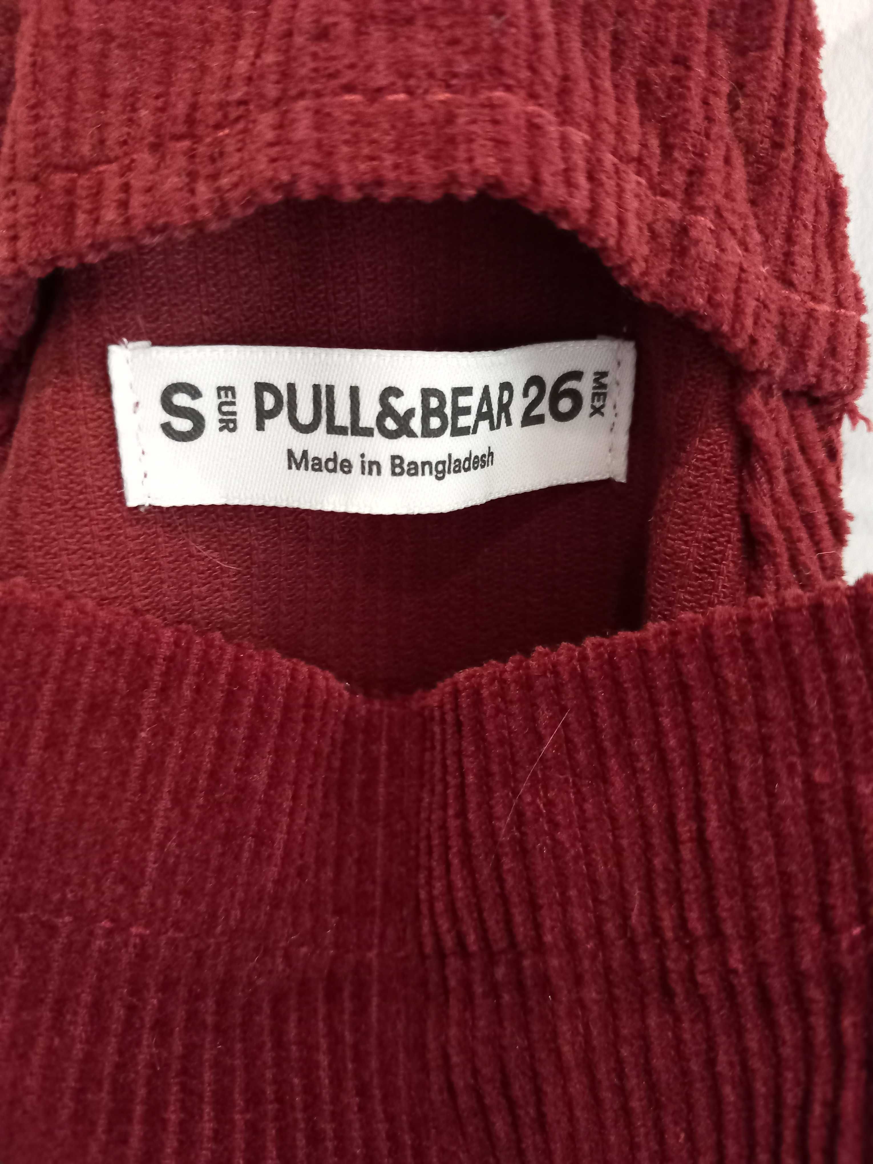 Saia de peitilho de bombazina Pull & Bear