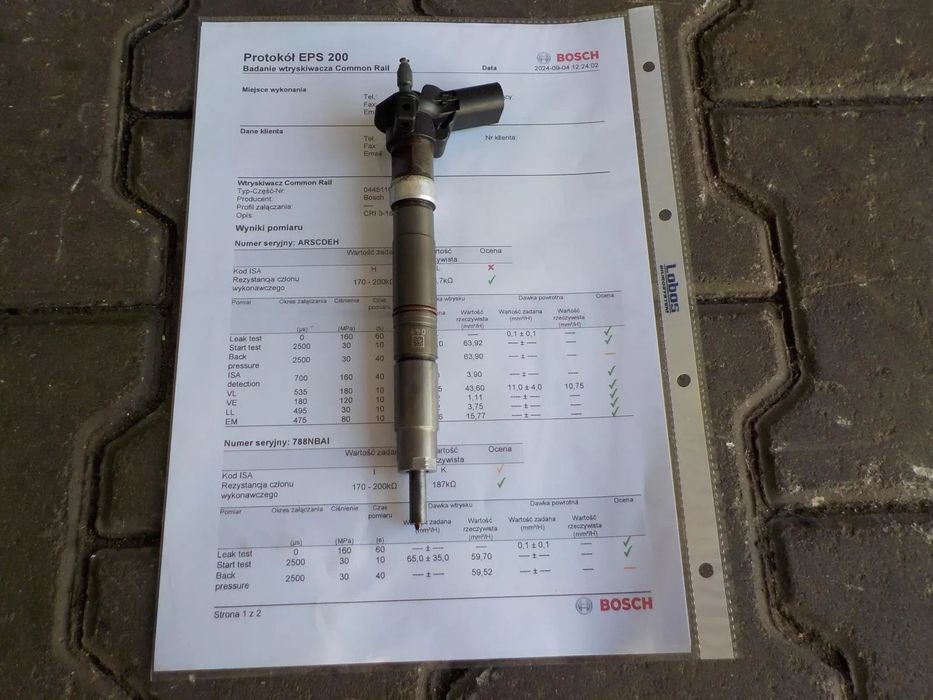 VW T5 T6 2.0 TDI WTRYSK WTRYSKI WTRYSKIWACZ SPRAWDZONE 03L130277C