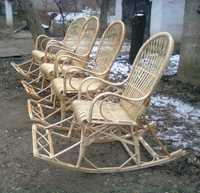 Крісло-гойдалка(Кресло-качалка) із лози, ручної роботи