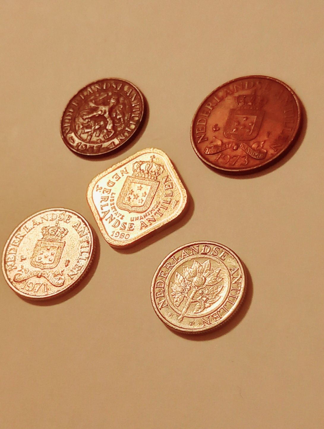 Zestaw monet Antyle Holenderskie niskie nakłady