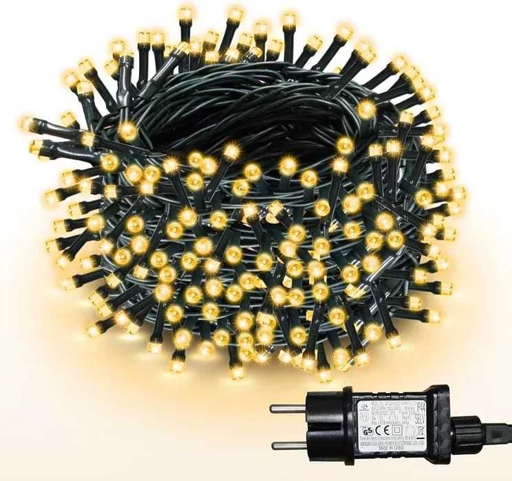 WISD Łańcuch świetlny lampki LED 53 m, ciepła biel 500 diod timer #7