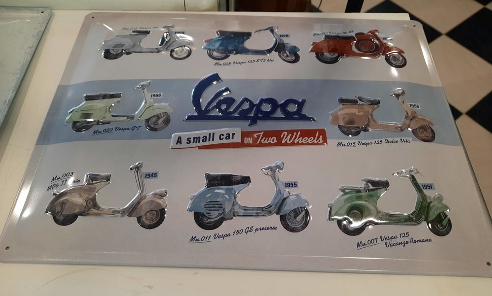 Vespa placa / chapa decorativa