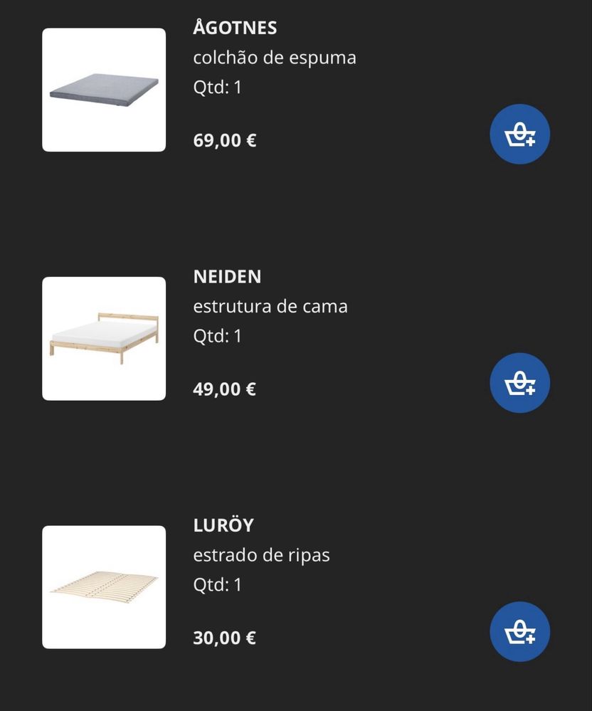 Cama casal poco uso