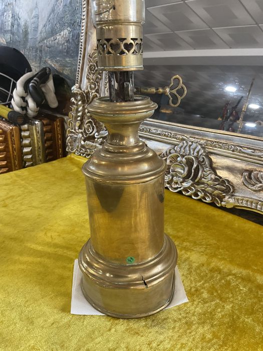 CANDIEIRO latão amarelo com chaminé