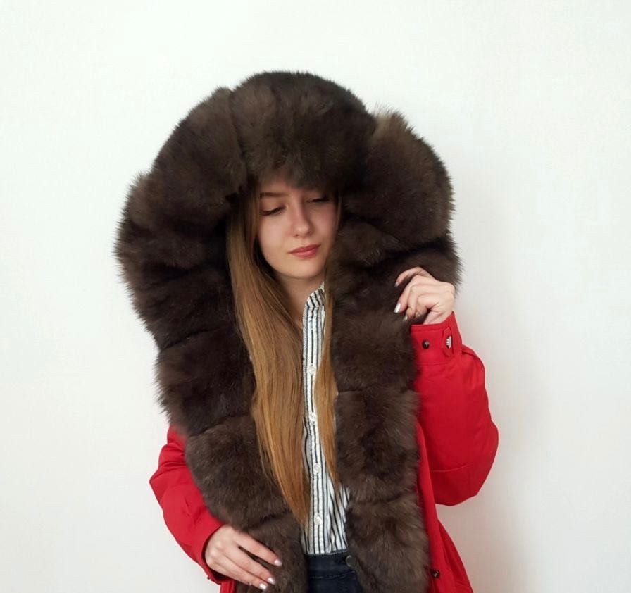Парка з хутром песця