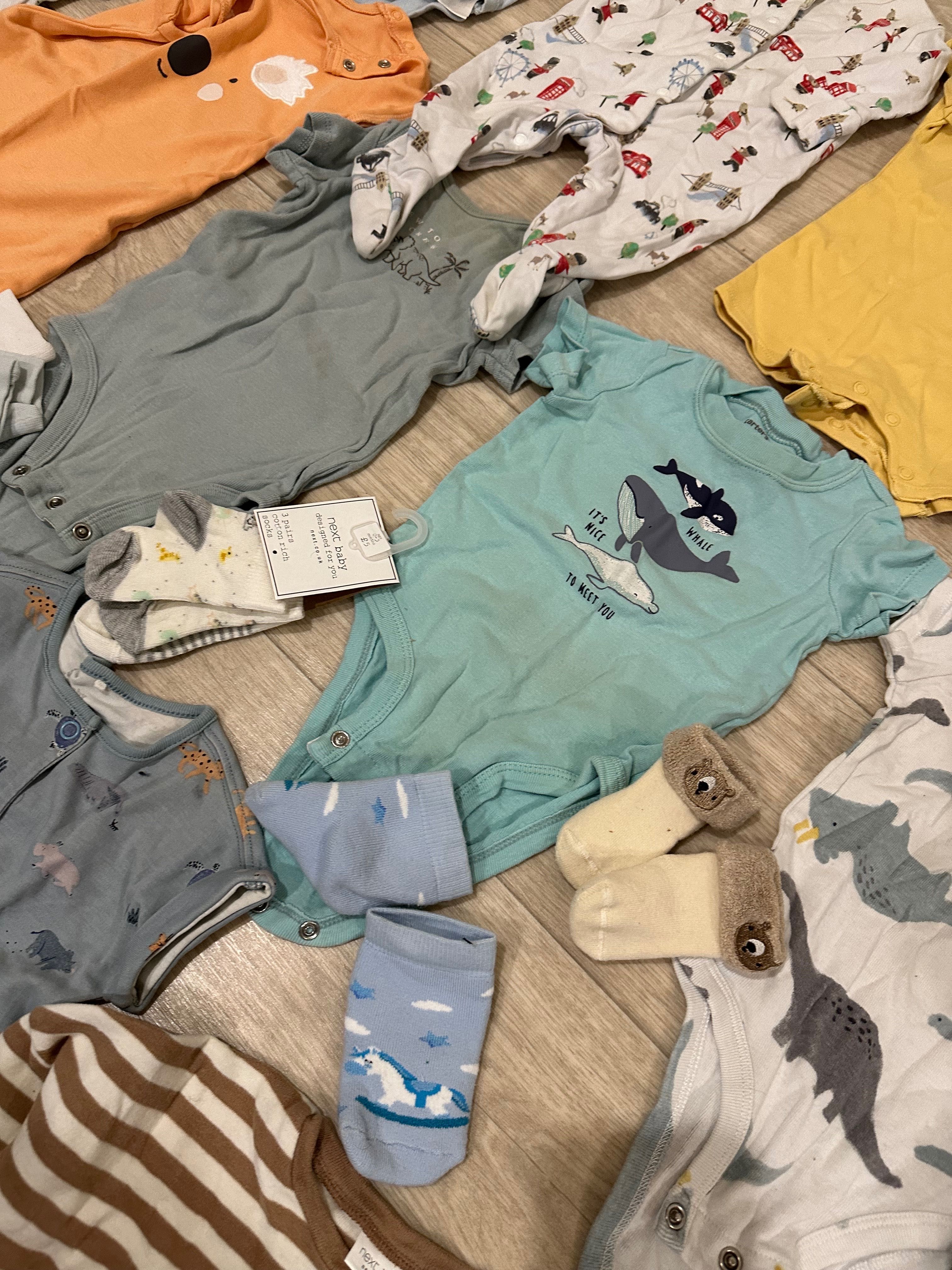 Брендові дитячі речі від 0 до 6 міс Сarters, George, H&M, Next