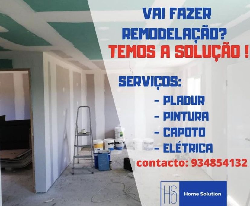 Trolha pladur e pintura