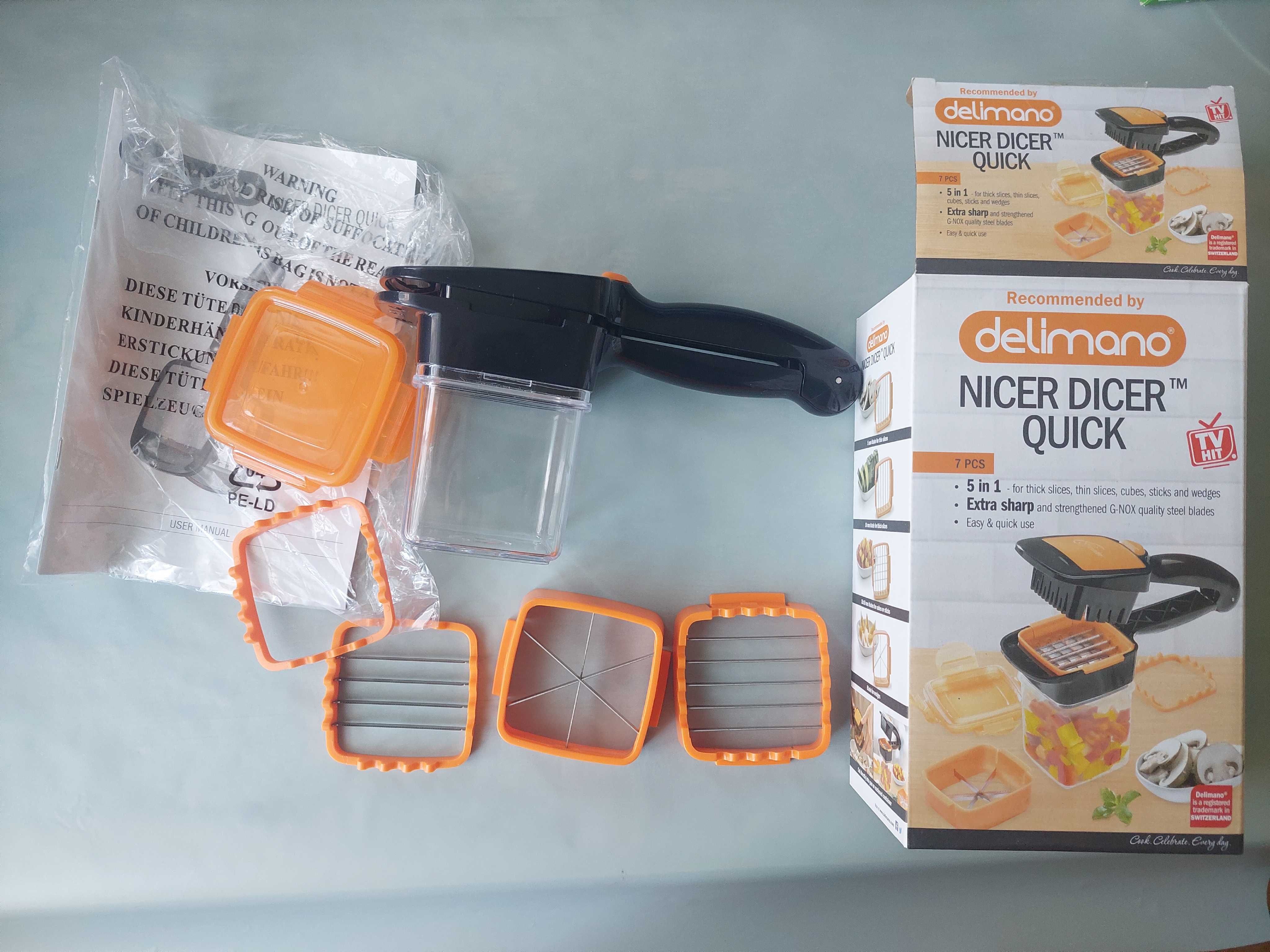 Овочерізка Nicer Dicer quick, подрібнювач, мультислайсер