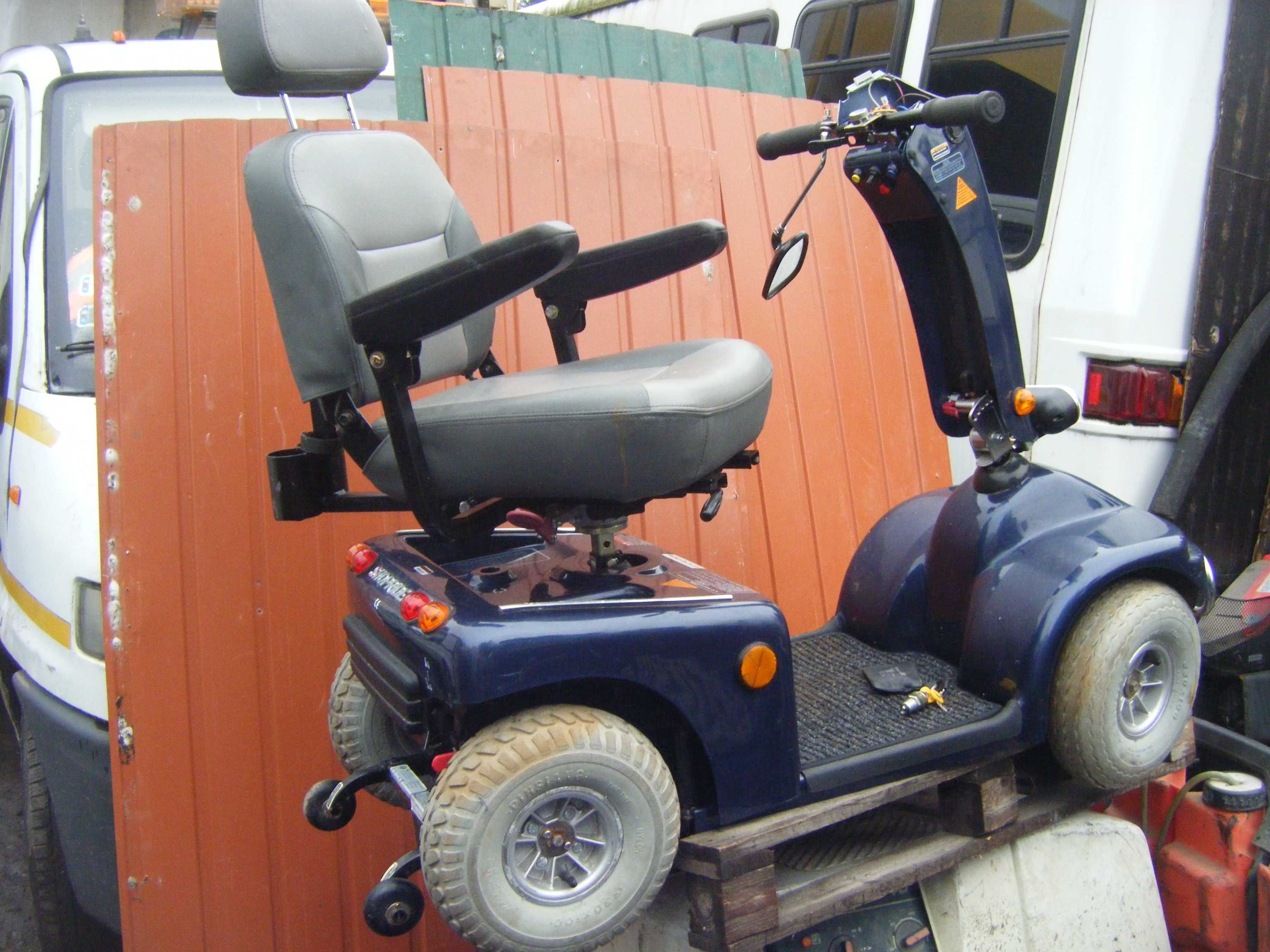 SHOPRIPER  Wózek inwalidzki akumulatorowy  ,Duze kola - na Czesci