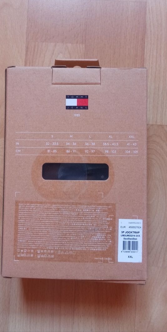 Jock Strap Tommy Jeans- 3 PACK Men's Panty Size XXL