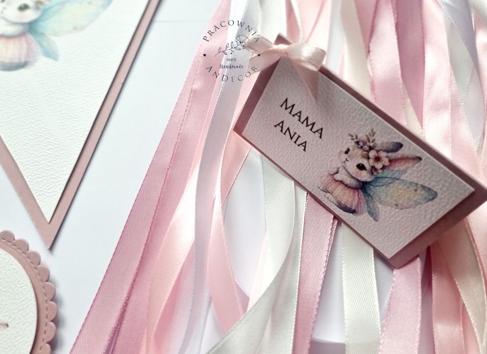 Girlanda na krzesełko roczek hand made