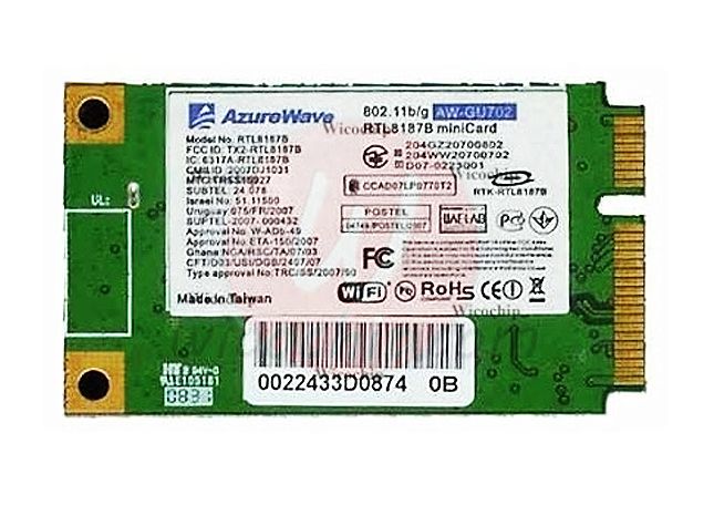 PC - Placa Wireless p/ Portátil - AZUREWARE - TRL8187R - MiniCard