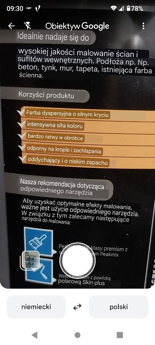 Farba biała do wnętrz 5 l