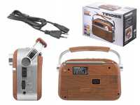 NOWE Radio Przenośne Retro Bluetooth, MP3, USB