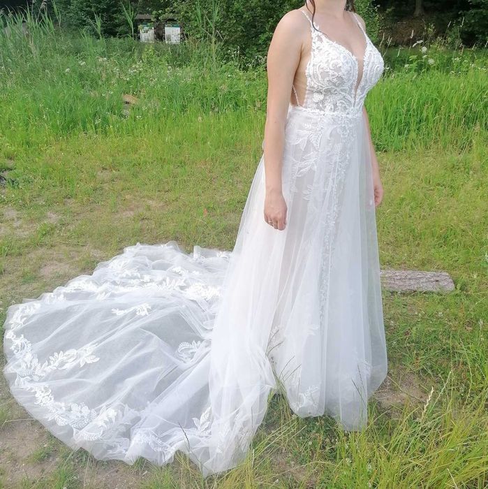 Suknia ślubna S (rybka)