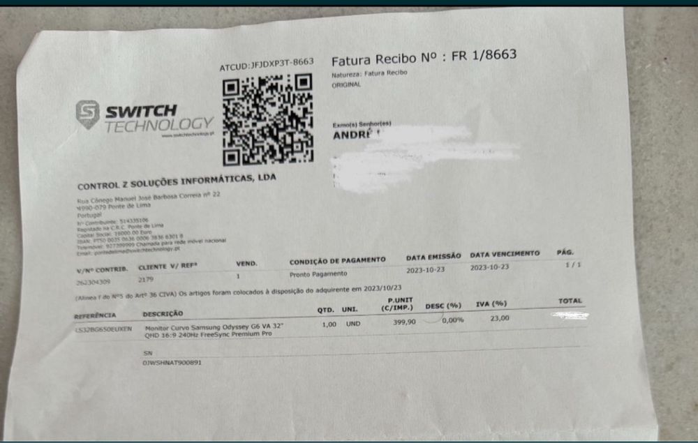 Samsung odissey G6 32’
