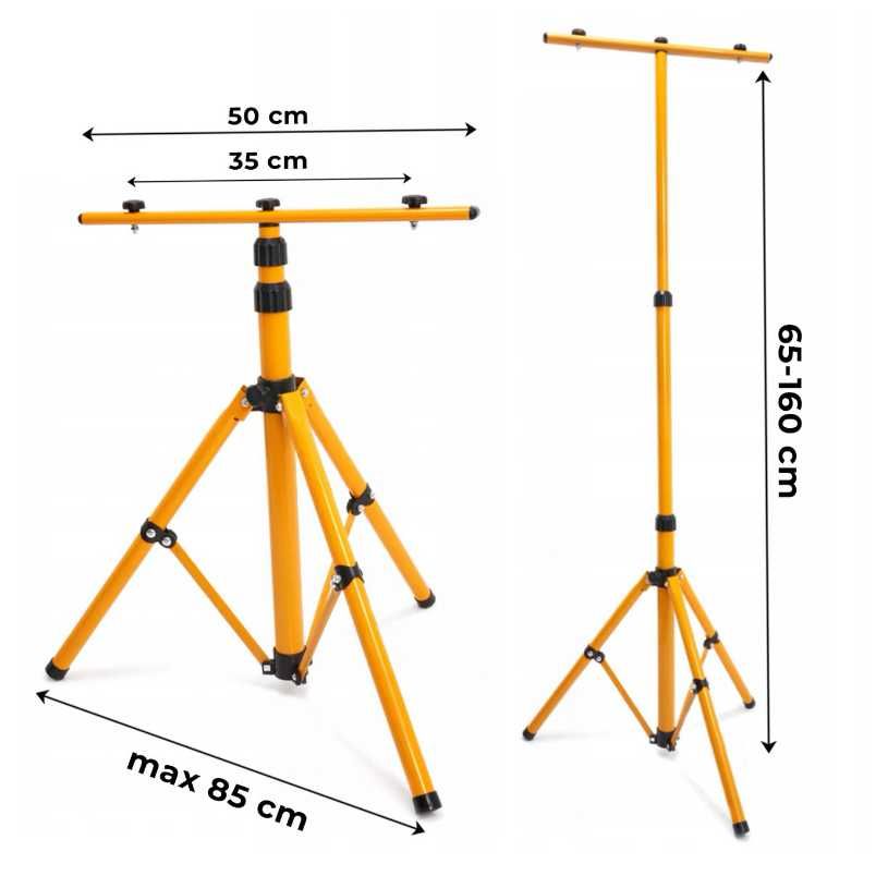 Nowy Halogen Naświetlacz LED 2x + Statyw Budowlany *PROMOCJA*