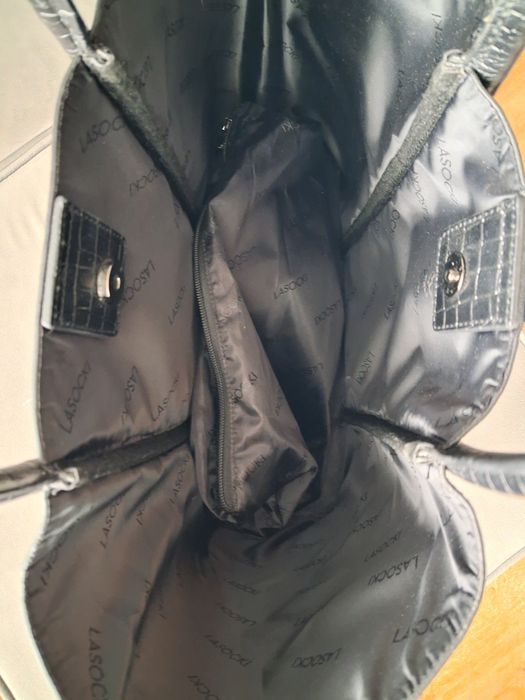 Torebka skórzana Lasocki skóra cioci czarna