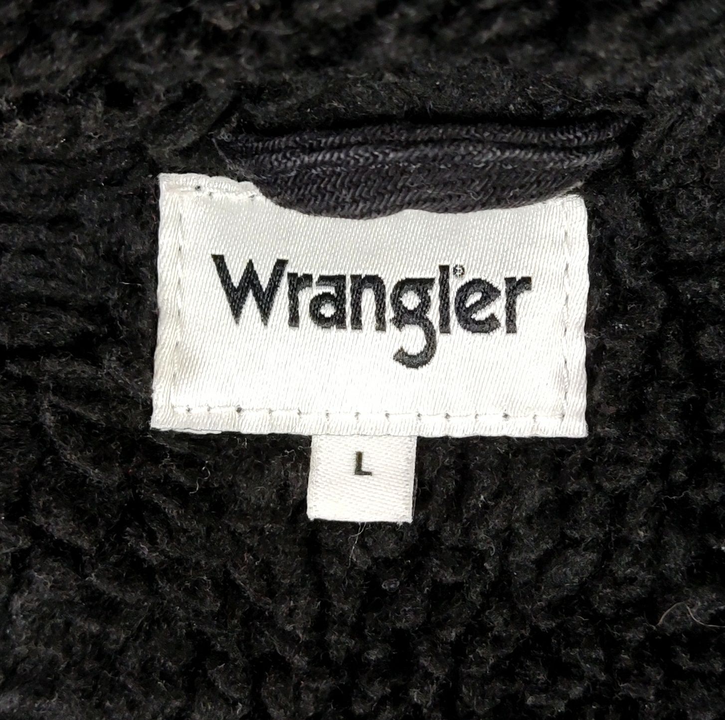Wrangler Sherpa damska kurtka jeansowa ocieplana w rozmiarze L
