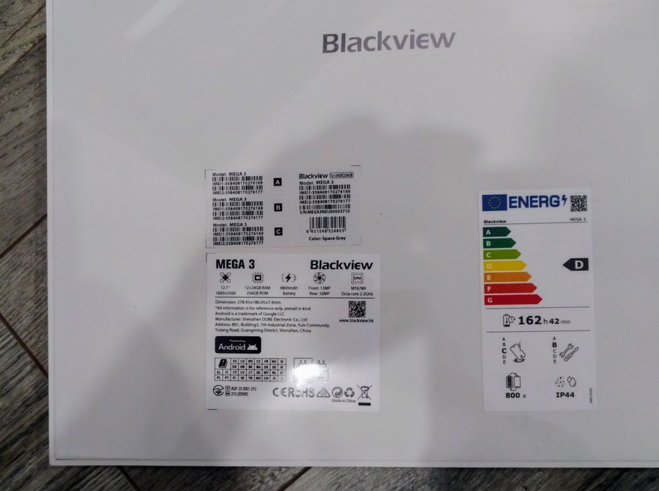 Планшет Blackview MEGA 12+24/256GB 12.1" IPS 2.5К + Смарт годинник