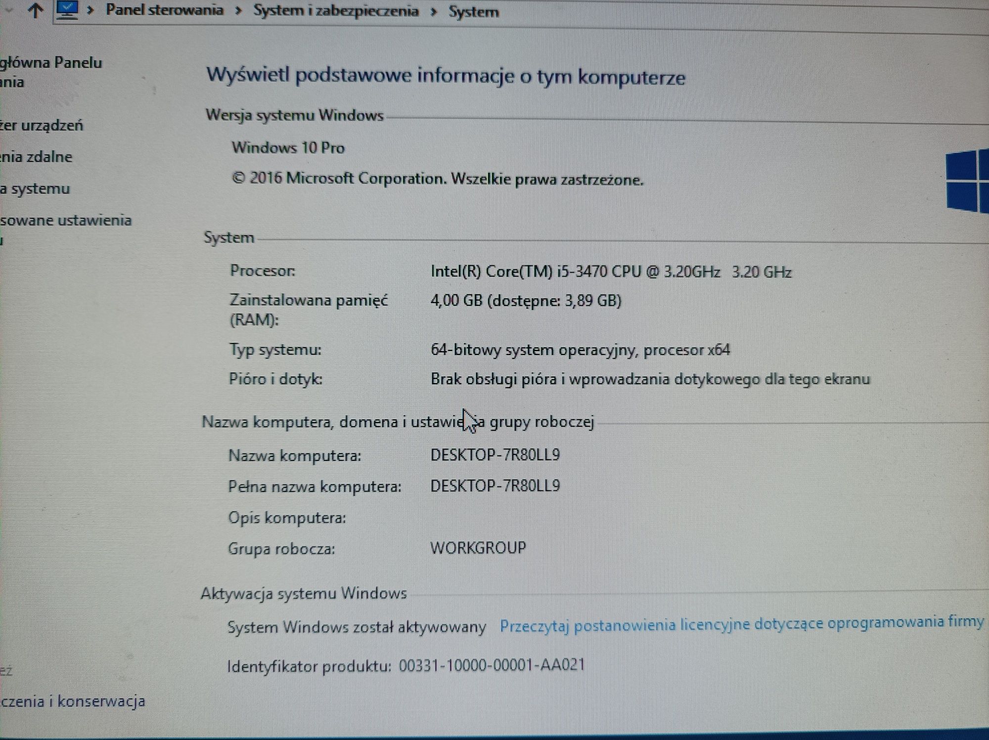 Dell Optiplex 7010 i5 4GB 160GB