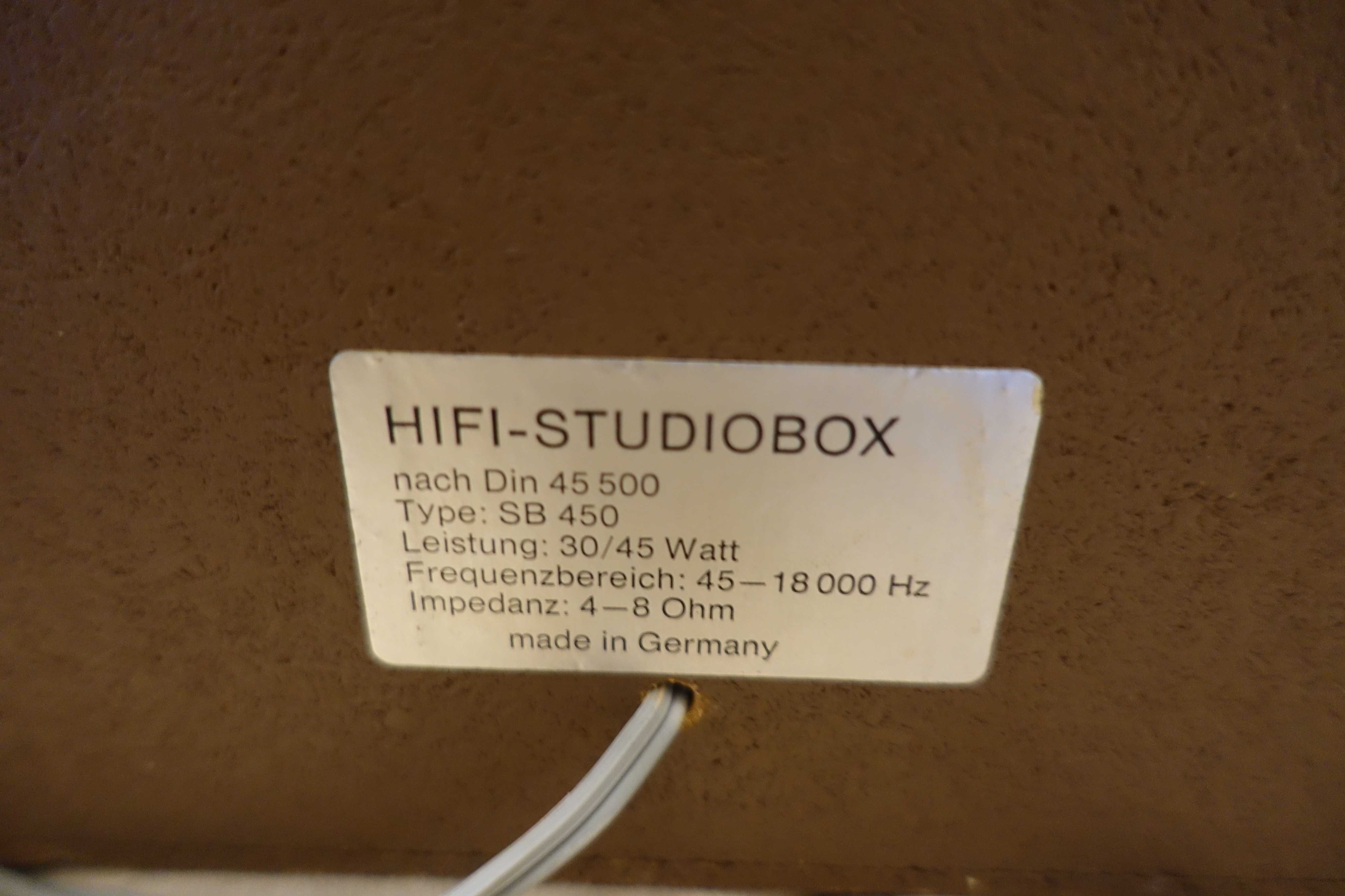 Немецкая полочная акустика HI-FI STUDIOBOX SB-450 (45Вт/5кг)