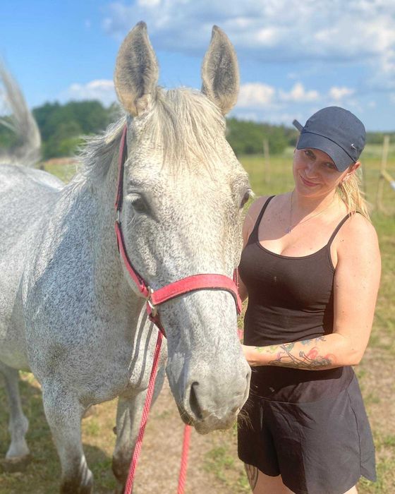 *** Spokojna klacz-rekreacja, koń rodzinny ***