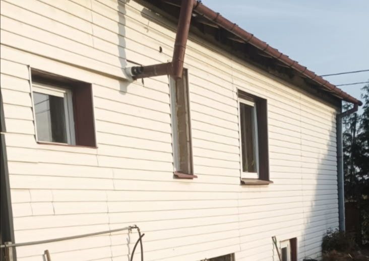 Panele elewacyjne PCV białe Siding z demontażu