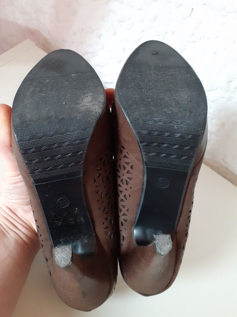Szpilki r 38 buty na obcasie, czółenka na platformie, półbuty