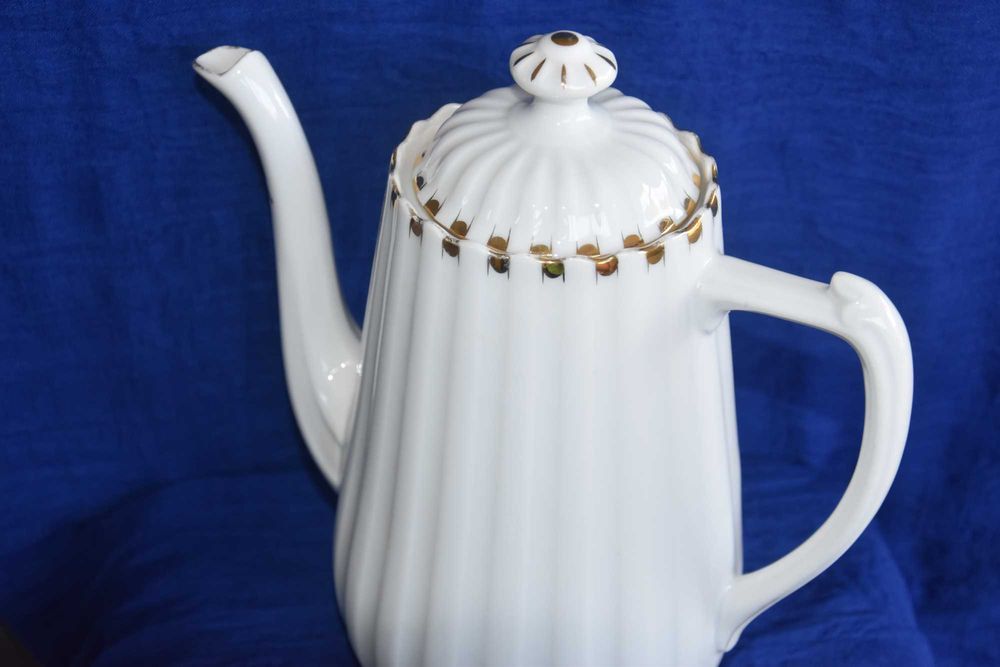 Dzbanek do kawy Tuppack Parowa Tiefenfurt Karogold 1925 r. śląsk