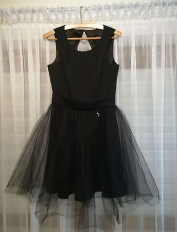 Sukienka tiulowa czarna stan idealny rozmiar M/38