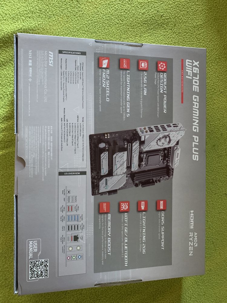 Motherboard AM5 MSI X670E Gaming Plus Wifi